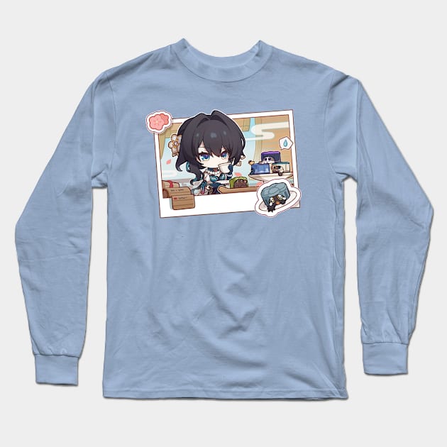 Honkai Star Rail Chibi Ruan Mei Leisure Long Sleeve T-Shirt by HoyoStan